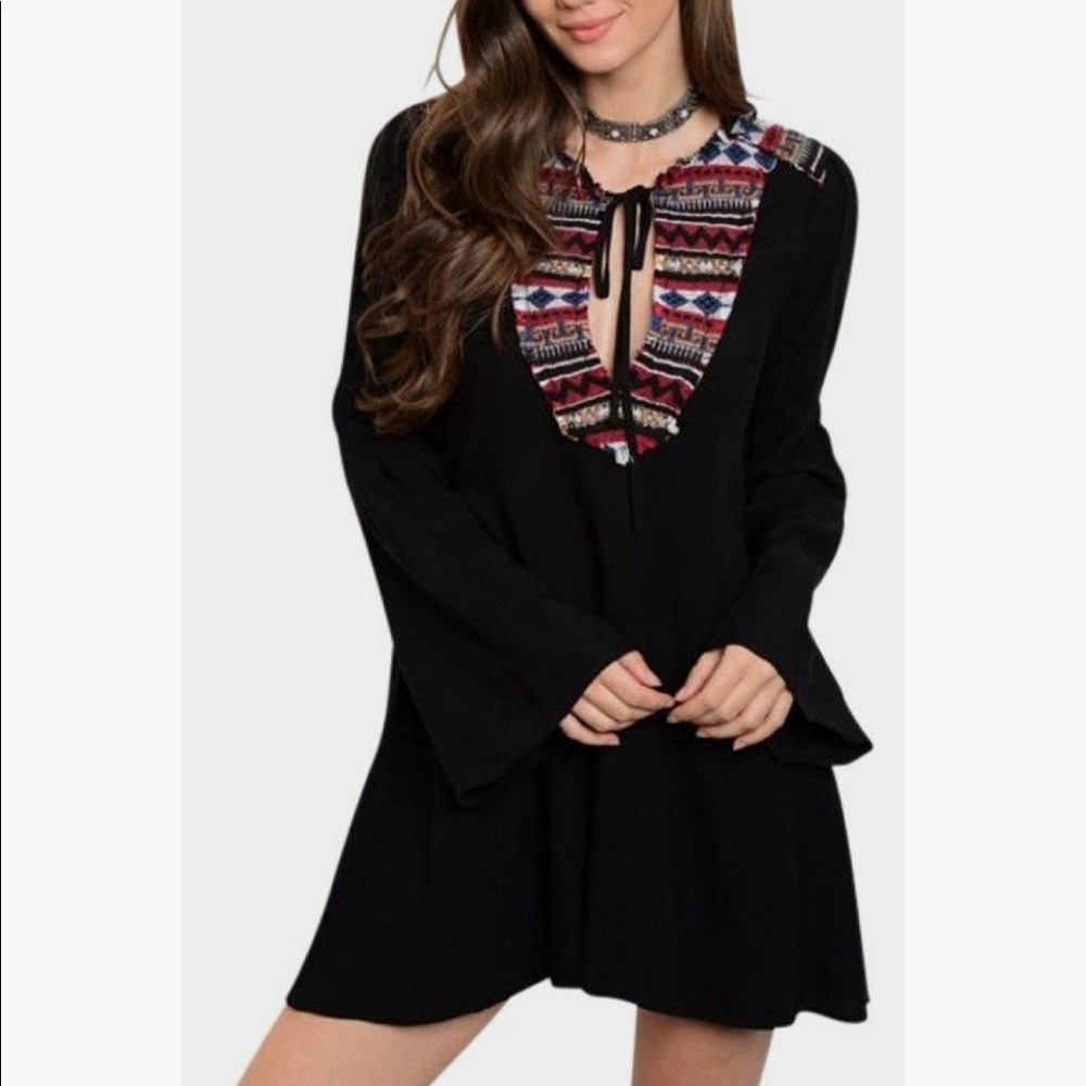 NWT Black tunic dress (Size Small)